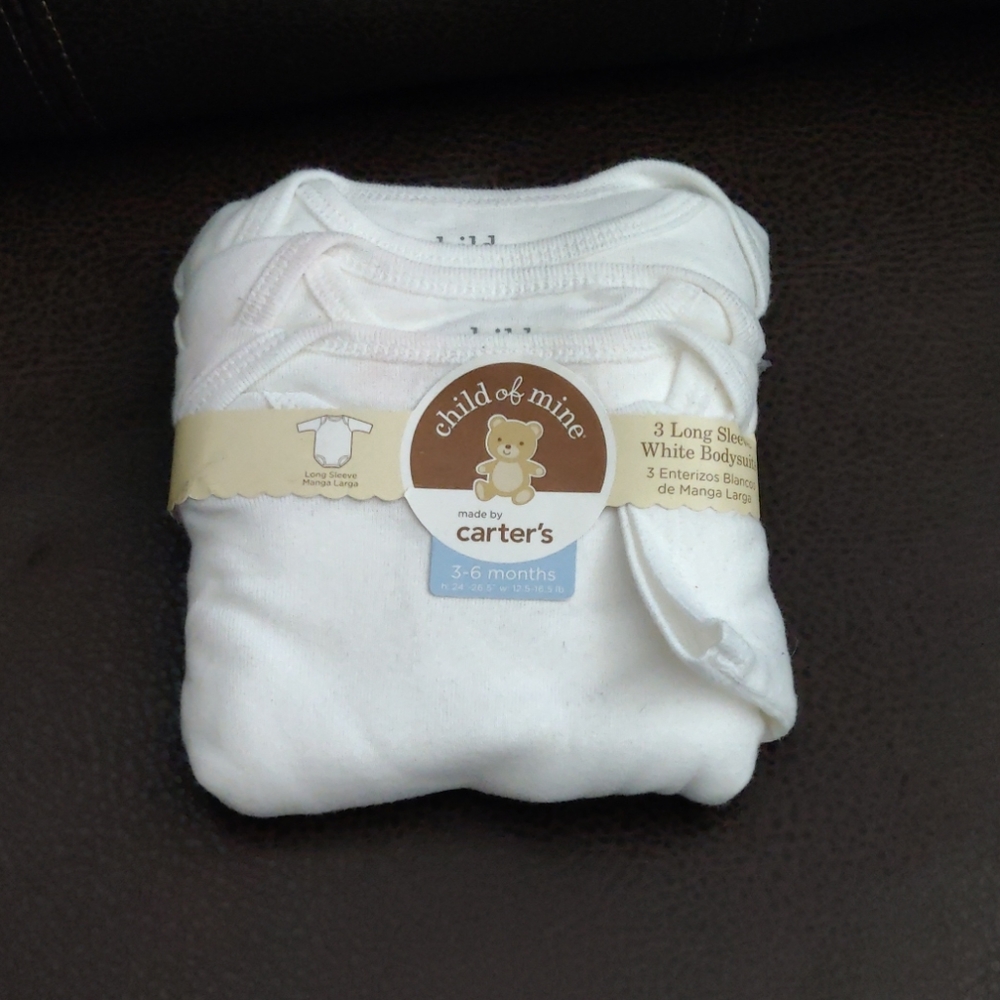 3-6 mo. Onesies 3 pk